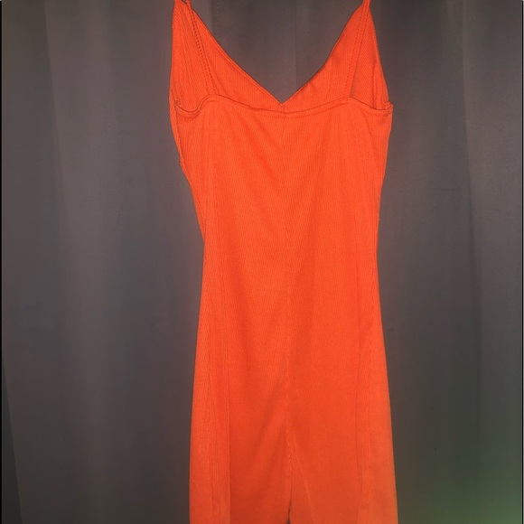 Orange spaghetti romper!! Fall Fun Fit! - Picture 2 of 2